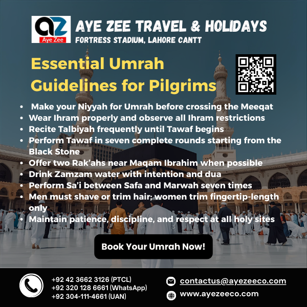 essential umrah guidelines for pilgrims