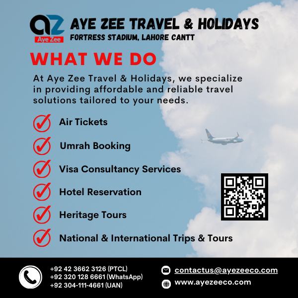 best travel agency in Lahore for frequent international travelers